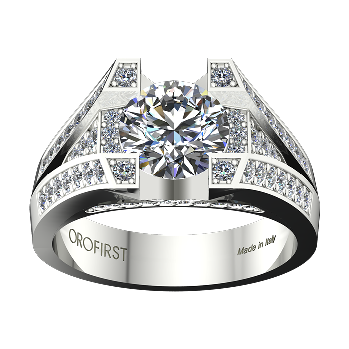 Anello shop solitario particolare